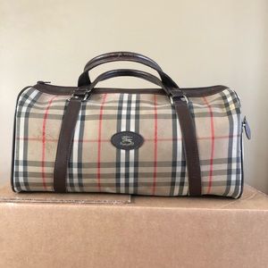 Vintage Burberry Duffle Bag Purse